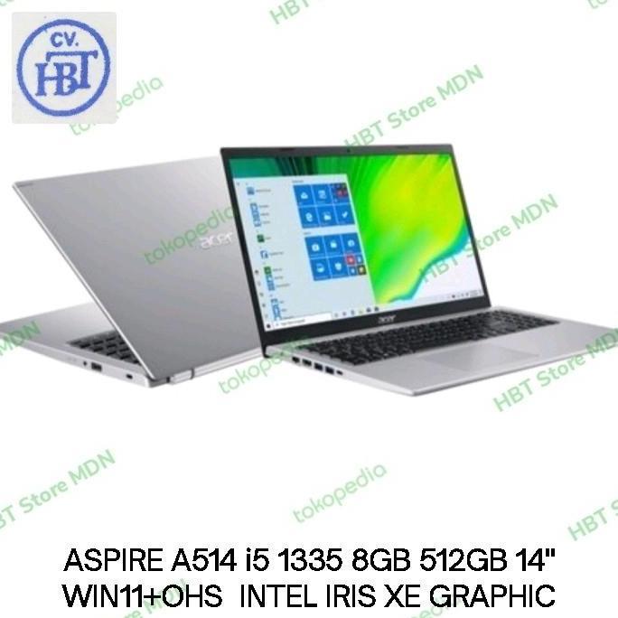 NOTEBOOK ACER ASPIRE 5 A515 I5 1335 8GB 512SSD 14" WIN11+OHS FHD INTEL IRIS Laptop BIM
