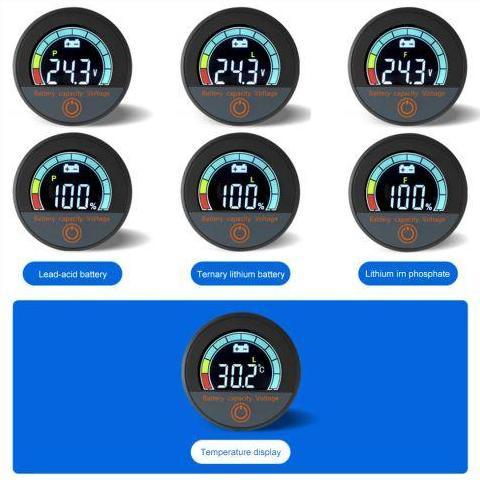 INDIKATOR KAPASITAS BATERAI WATEROOF SEPEDA MOTOR LISTRIK BULAT