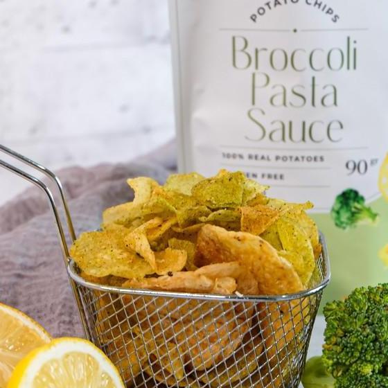 Broccoli Pasta Sauce Potato Chips Munching Queen 90Gr