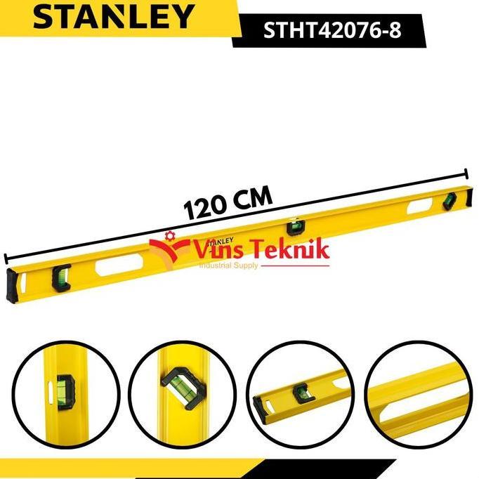 STANLEY STHT42076-8 WATERPASS WATERPAS I-BEAM LEVEL 48" 120CM STHT 42076 ORIGINAL DAN TERPERCAYA