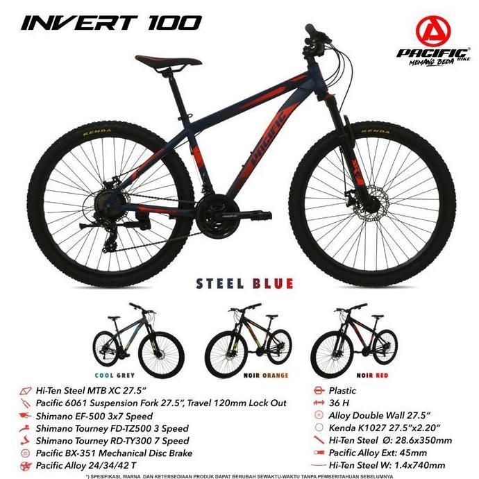 Terlaris Promo Sepeda Gunung Mtb 27.5 Inch Pacific Invert 100 Original