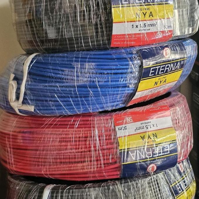 Kabel Eterna Nya 1,5Mm.Kabel Tunggal Full Tembaga