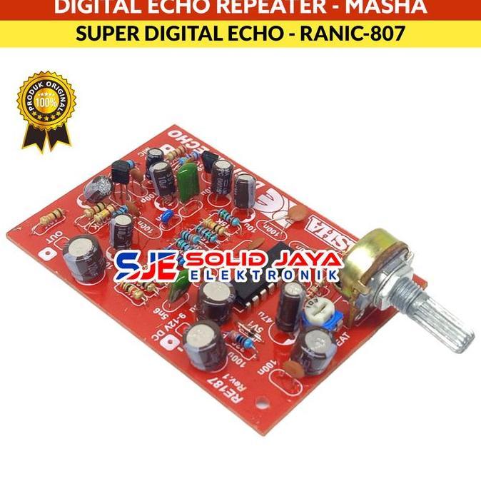 Singover- Kit Super Digital Echo Repeater Masha Pre Amp Mic Masha Mik Karaoke Speak Mic Karaoke Prea