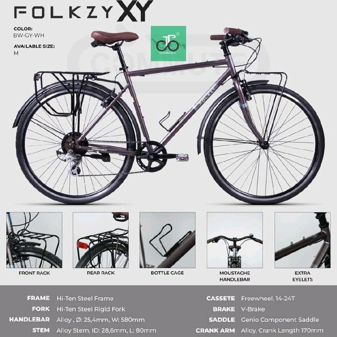 Terlaris Sepeda Touring Gravel Genio Folkzy Xy Terbaru Road Commuter
