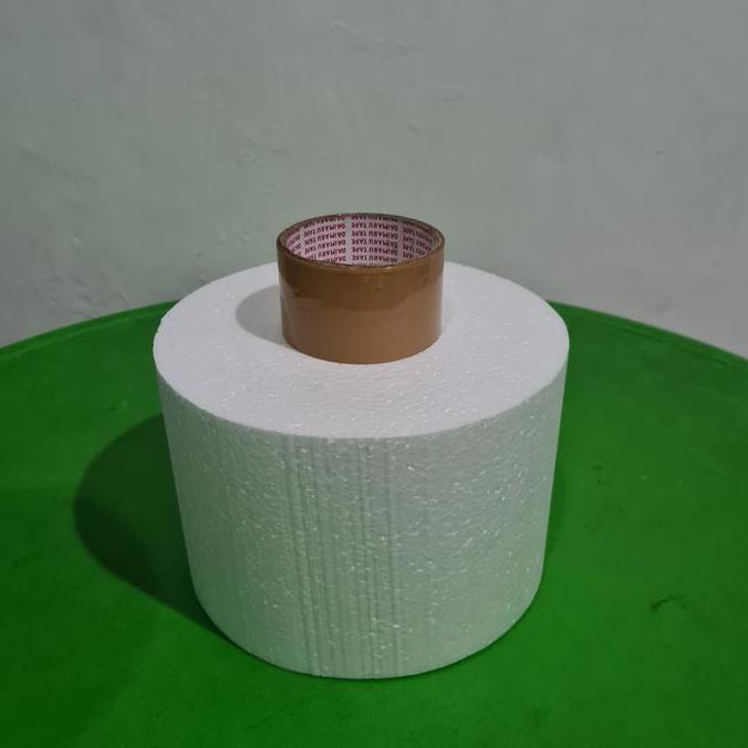 D22x18cm Gabus Styrofoam Bulat Dummy Cake