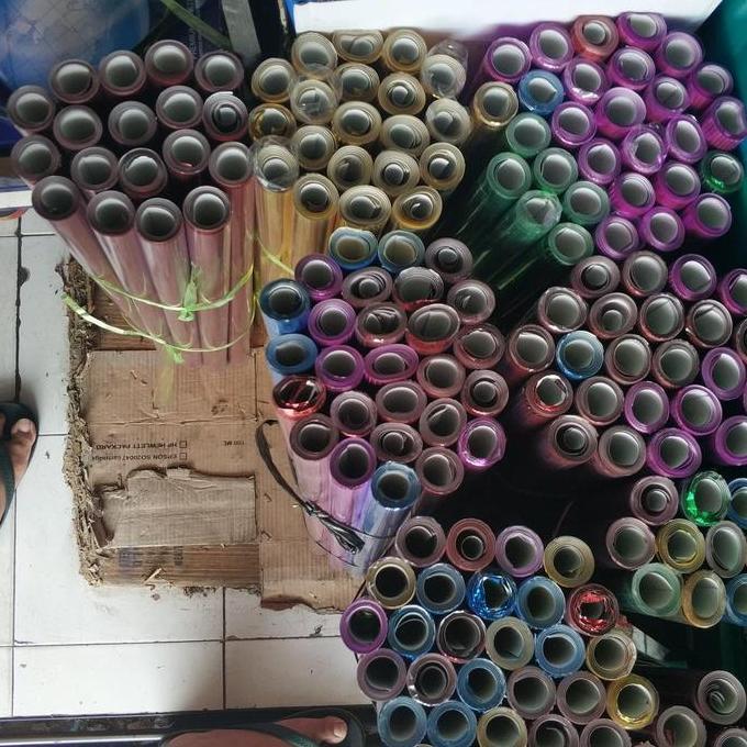 Kertas Mas Isi 10 Pcs - Kertas Mengkilat Warna-warni untuk Dekorasi - Stock Selalu Ready