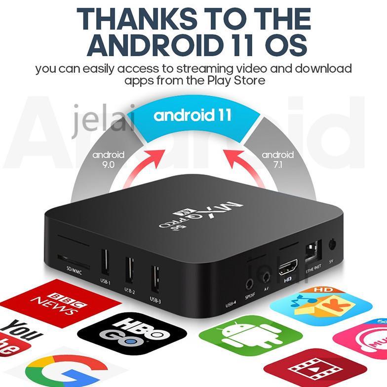 Hot Product Mxq Pro 4K 5G 16G+256Gb Android 11 Stb Android Tv Box Set Top Box Tv Digital Tv Tabung S
