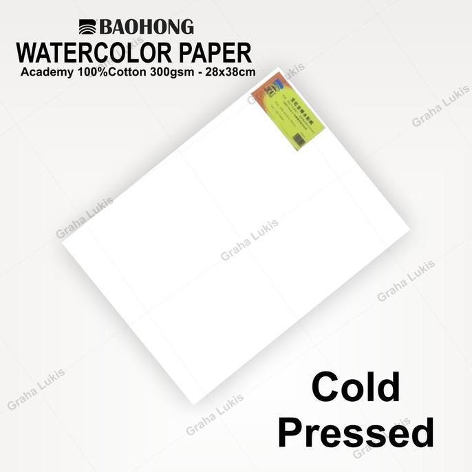 Baohong Academy Watercolor Paper 28x38cm 200gsm/300gsm 100% cotton