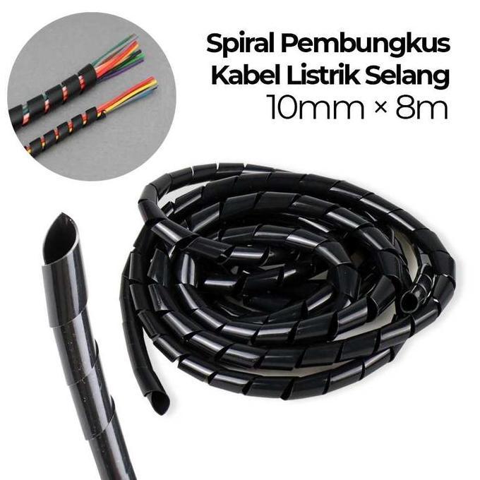 Pelindung Kabel Listrik Spiral Pembungkus Kabel Listrik/Selang Y3732 original