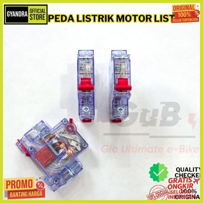 Exclusive Mcb Dc Stop Kontak Sepeda Listrik Motor Listrik Original