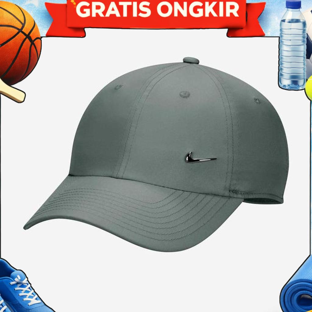 Topi Nike - U Nike Dri-Fit Club Unstructured Metal Swoosh Cap Fb5372364