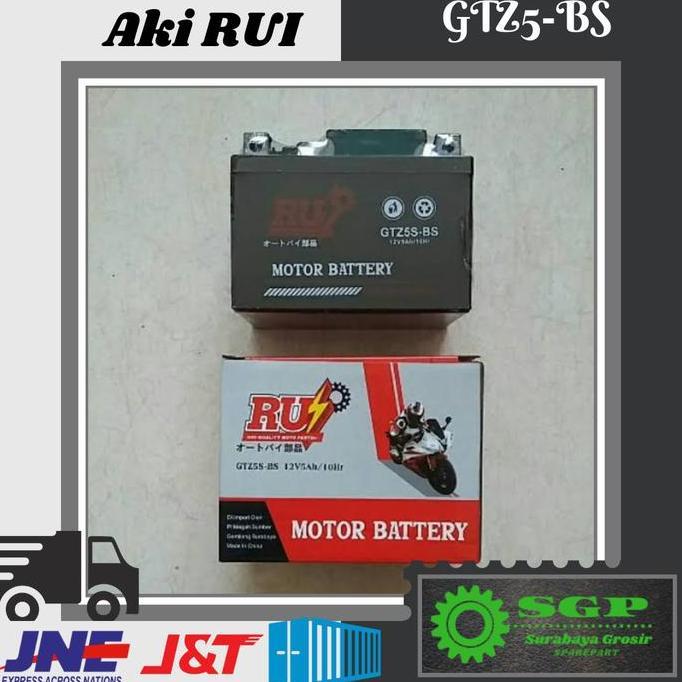 Promo Aki kering Accu RUI GTZ5 murah bagus GTZ5s honda beat FI vario gtz5s Diskon