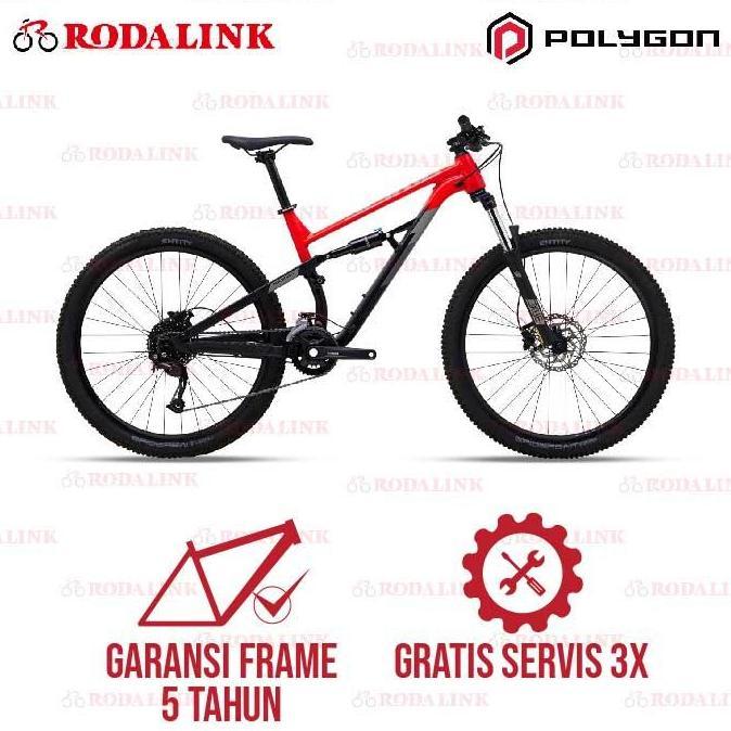 Terlaris Polygon Sepeda Gunung Dual Suspension Siskiu D5