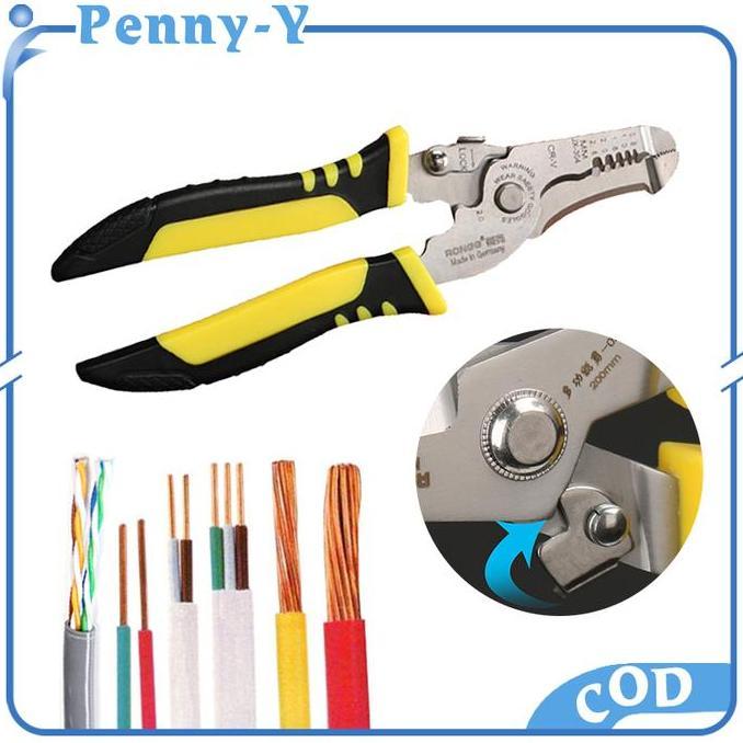 QWEKLY Tang Multifungsi/Tang Serbaguna Multifungsi/Tang Potong Kabel Listrik