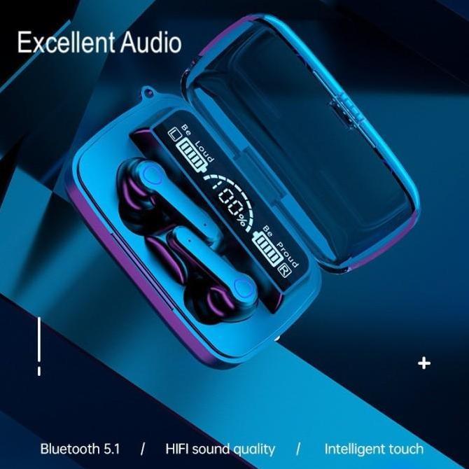 M19 Tws V5.1 Flashlight - Headset Bluetooth M19 Tws LED Display