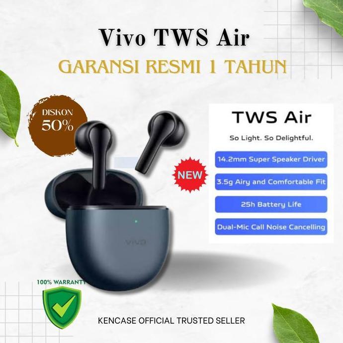 Vivo TWS Air Original Earphone Dual Mic Noise Cancelling