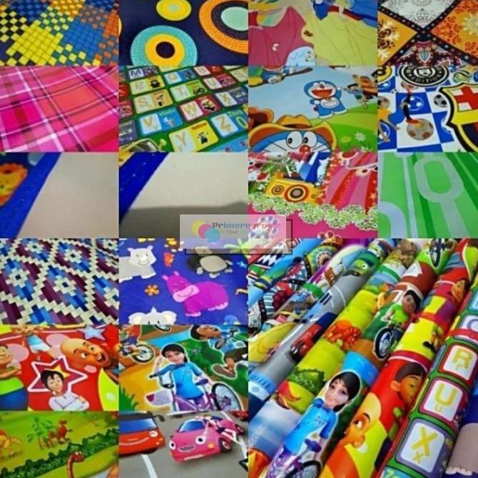 Tikar Tiker Lipat Piknik Plastik Lantai Spon Ukuran 130x120 cm Murah