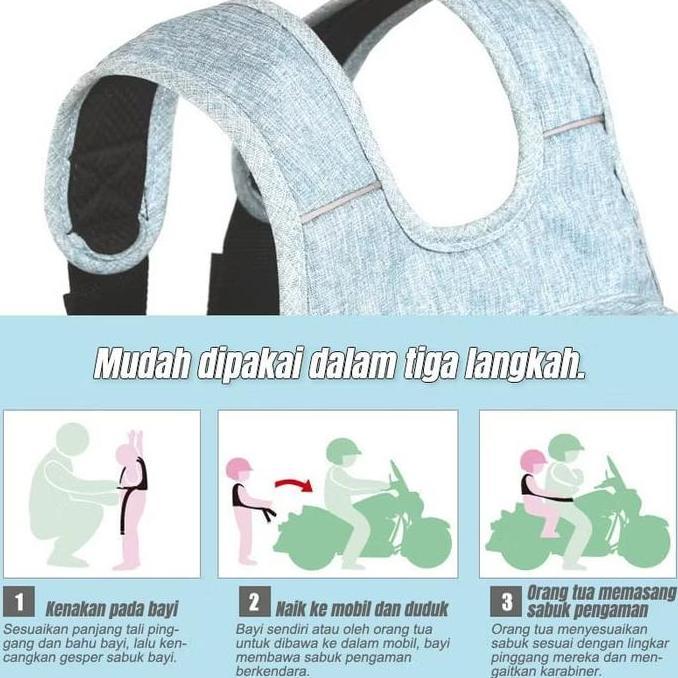 SABUK BONCENG MOTOR ANAK/SABUK PENGAMAN MOTOR ANAK/TAS PENGAMAN MOTOR ANAK