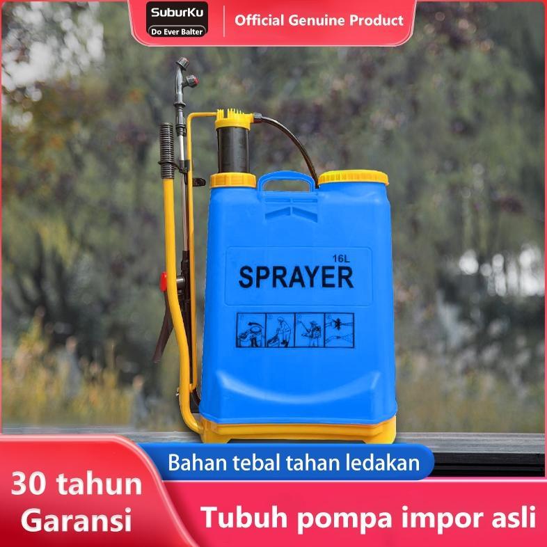 Semprotan Tanaman Tangki Semprot Pertanian Manual 16 Liter Biru Merah