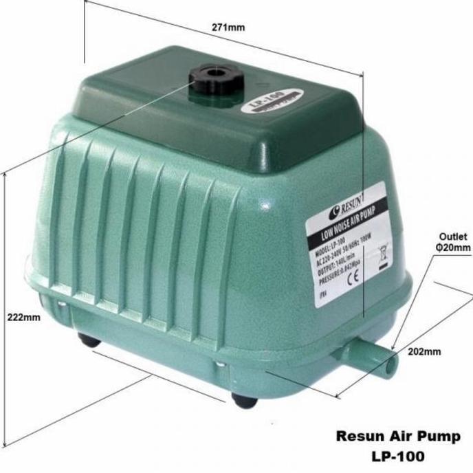 AERATOR RESUN LP 100 LOW NOISE AIR PUMP