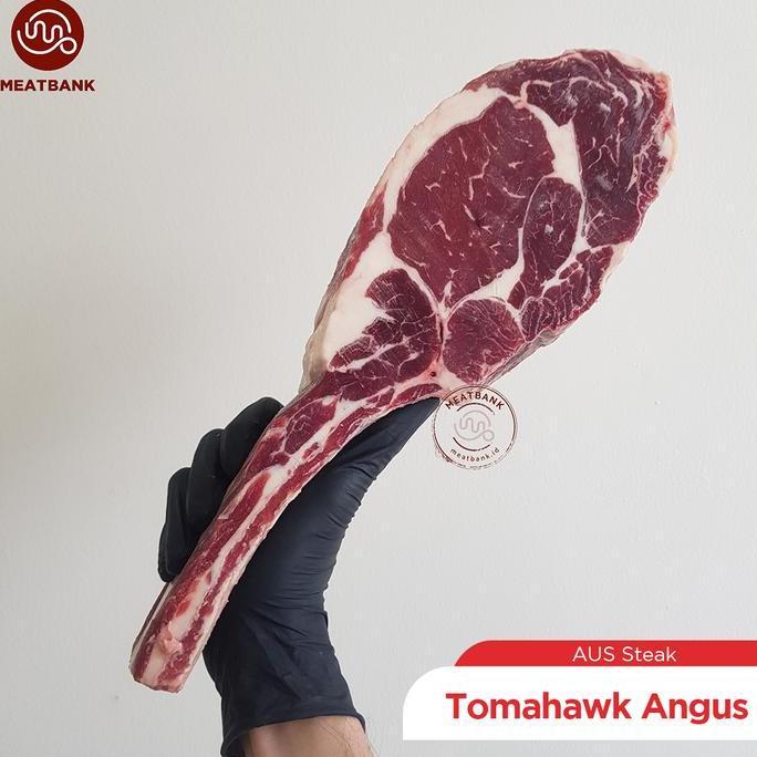 MEATBANK TOMAHAWK ANGUS Daging Sapi Beef Ribs Steak Wagyu Aussie BBQ