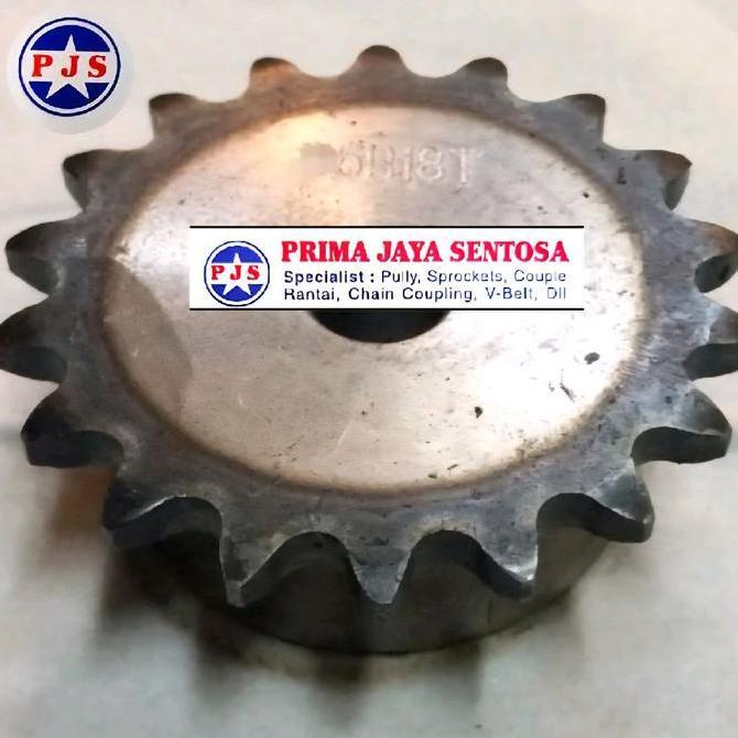 KYUSELLERSHOPS - SPROCKET 06B - 18T ( GEAR CHAIN 06B X 18 SINGLE RANTAI BRITISH GIGI 18T )