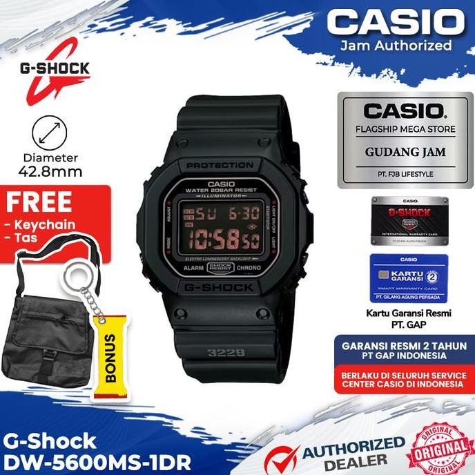Ready G-Shock Dw-5600Ms-1Dr Dw-5600Ms Dw-5600 Dw5600Ms Dw 5600Ms | Original 100%