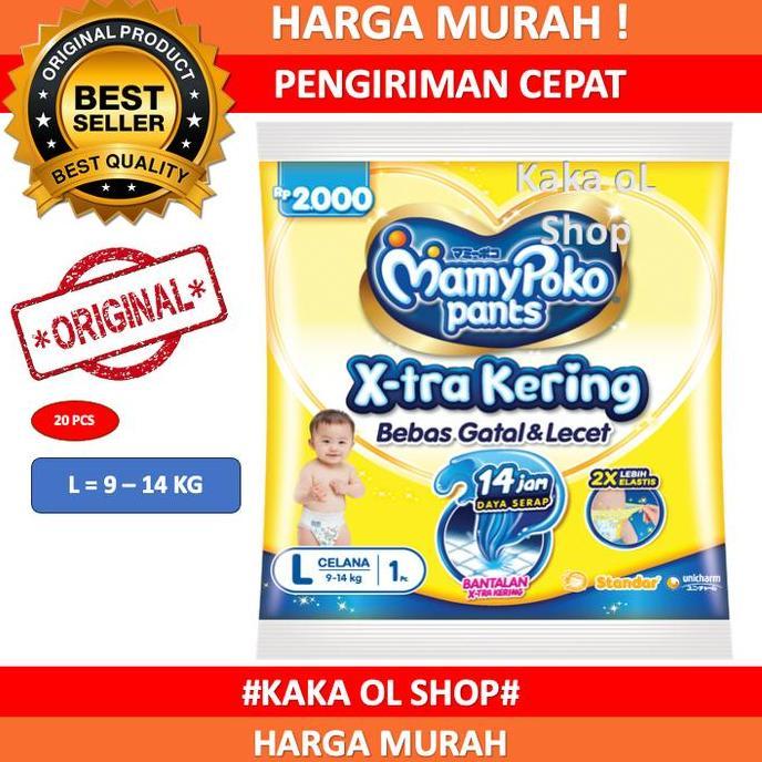 Projecmax- Isi 20 Pcs Mamypoko Pants Popok Celana Renceng Xtra Kering Nbs/S/M/L/Xl/Xxl