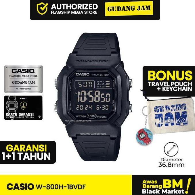 Ready Casio General W-800H-1Bvdf W-800H W800H W 800H Watches | Original 100%