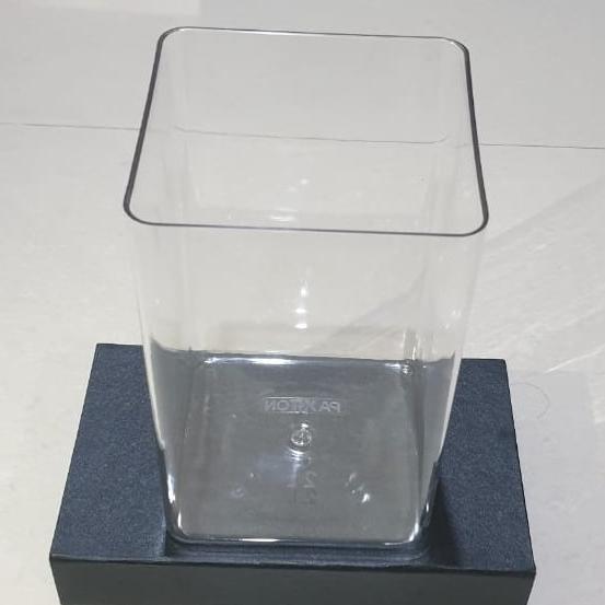 Toples Ikan Cupang Akrilik Kotak 2L - Toples Mika 2 liter - Paxton