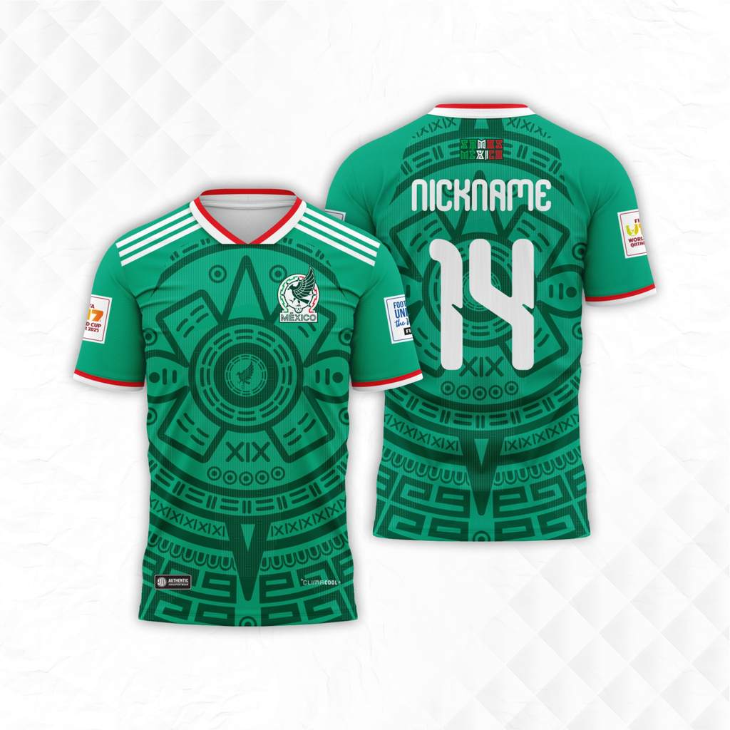 Jersey Tim Meksiko 2026 Home Away Dryfit Premium Full Print Bisa Custom Nama & Nomor