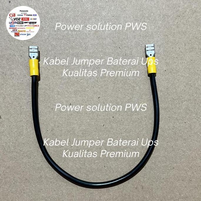 Kabel jumper Baterai Ups 27cm Premium 4v 6v dan 12v 1,2Ah 1.3Ah 2,3Ah 3Ah 3,3Ah 3,4ah 4ah 4,5Ah 7ah 