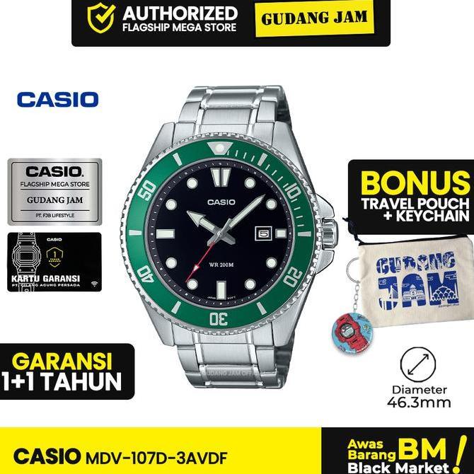 Ready Casio General Mdv-107D-3Avdf Mdv-107D Mdv-107 Mdv107D Mdv107 | Original 100%