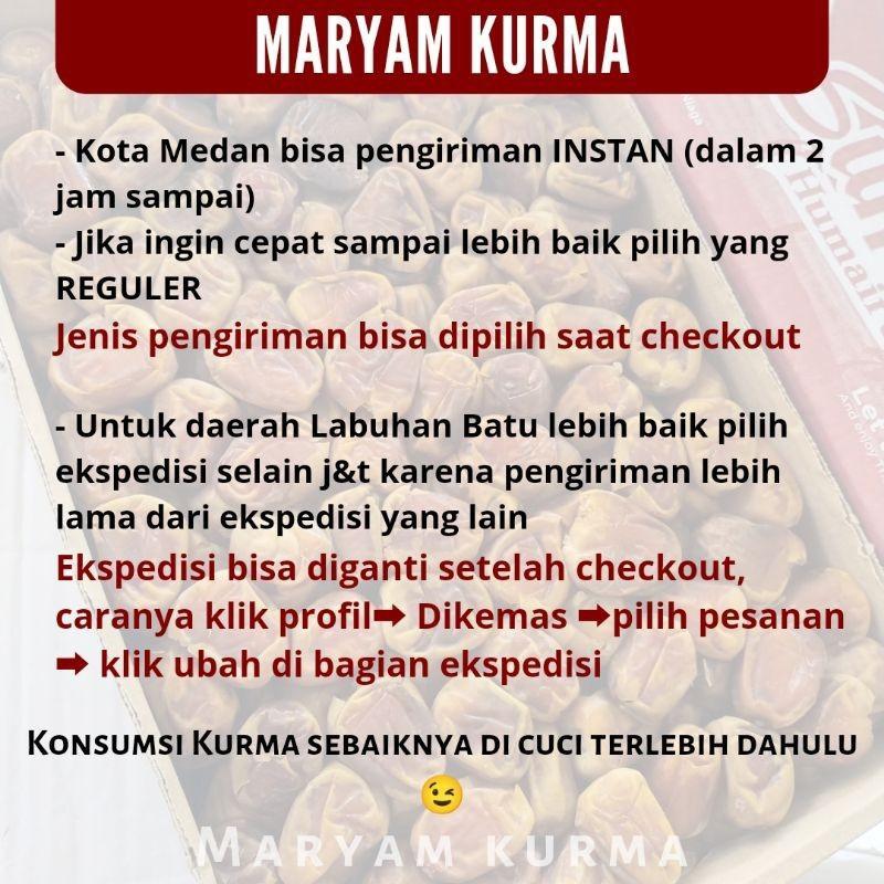 Bisa Cod 1/2 Kg Kurma Sukari Premium  500Gr / Sukkari Al Qassim / Kurma Medan 500 Gr