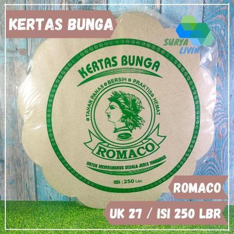 Lansungkirim- Kertas Nasi Bunga Besar Romaco Uk. 27