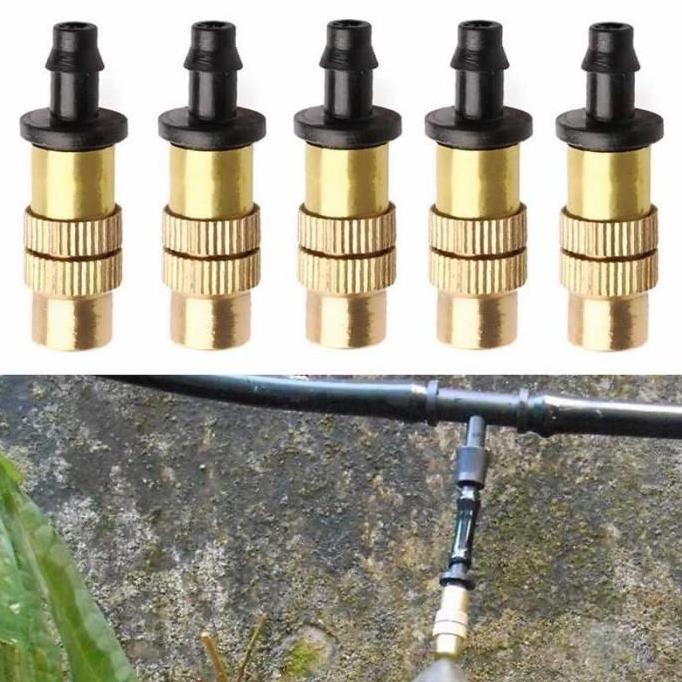 Lansungkirim- Water Mist Sprinkler Kabut Sprinkle Embun Irigasi Air Taman Nozel Head