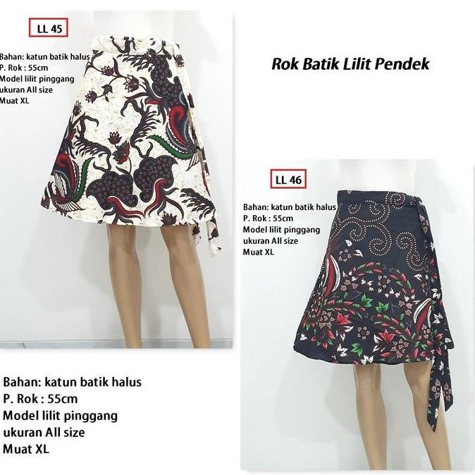 Bawahan Batik Rok Batik Lilit Pendek GM