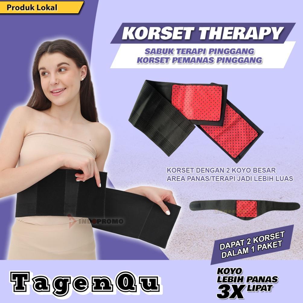 Korset Panas Terapi TAGENQU 2 In 1 Korset Terapi Pengencang perut Peramping Pinggang Wanita dan Pria