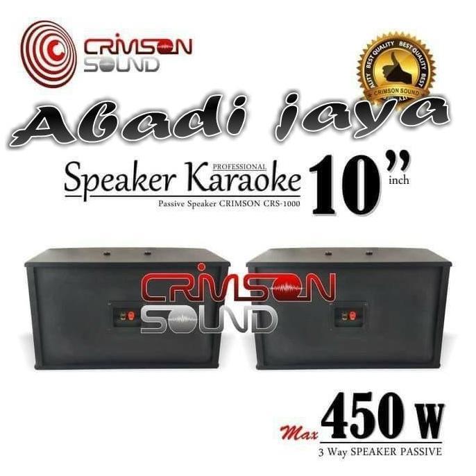 Promo speaker pasif crimson crs 1000 10 inch pasif 2 pcs crimson crs1000 Diskon