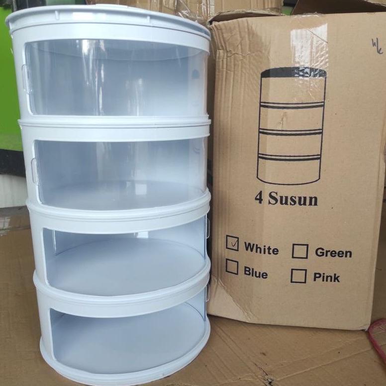 TERBARU Tudung Saji 4 Susun BPA Free Tutup Transparan