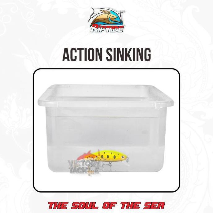 UMPAN PANCING LURE MINNOW Riptide BISMA Minnow Sinking Lure 6.9 CM 5.3 GRAM