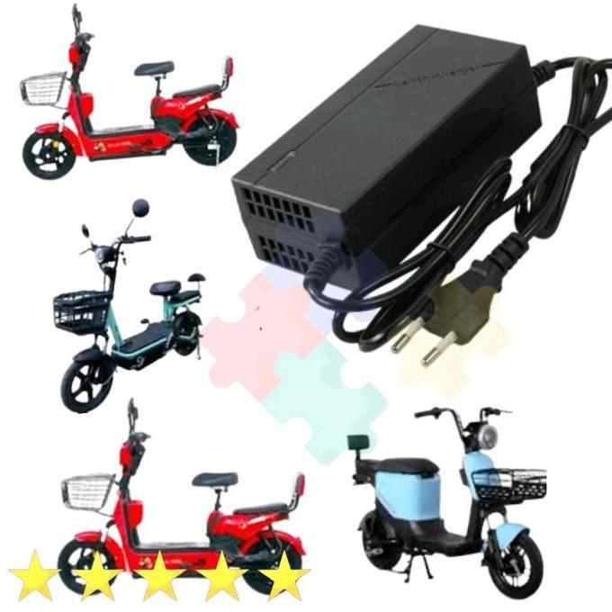 Charger Accu sepeda listrik 48v 12ah 20ah selis united uwinfly pacific murai viar jarvis Goda antelo