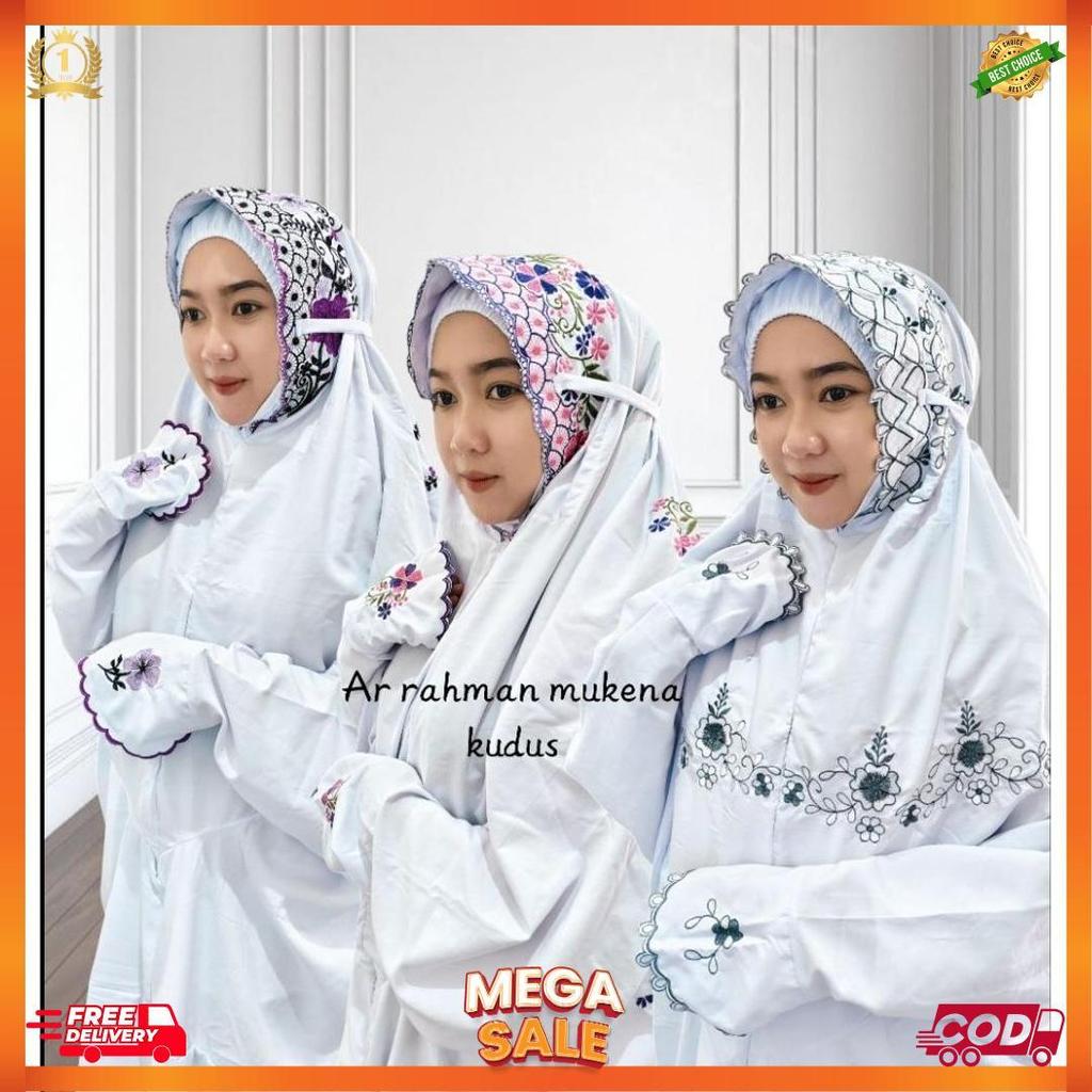 Mukena Terusan Dewasa Inner Kain Putih Katun Micro [L5]