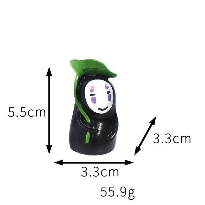 POALA Dekorasi Meja Anime No Face Pajangan Lucu untuk Koleksi & Kado Ulang Tahun