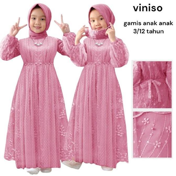 Gamis Anak Anak, Gamis Anak Perempuan, Gamis Brokat Anak Perempuan,Gamis Anak Cewek Muslim Dress Mut