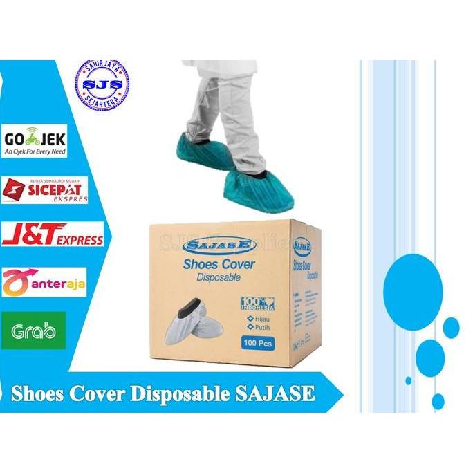 agungdian56 - cover shoes medis hijau shoes cover medis shoes cover 1 box 100pcs