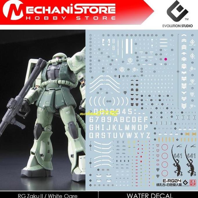 EVO Decal RG - RG04 Zaku II / White Ogre