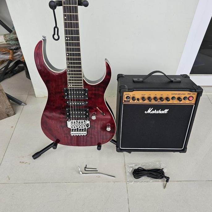 bayangkarashop - gitar ibanez premium plus ampli dan kabel jack mantap