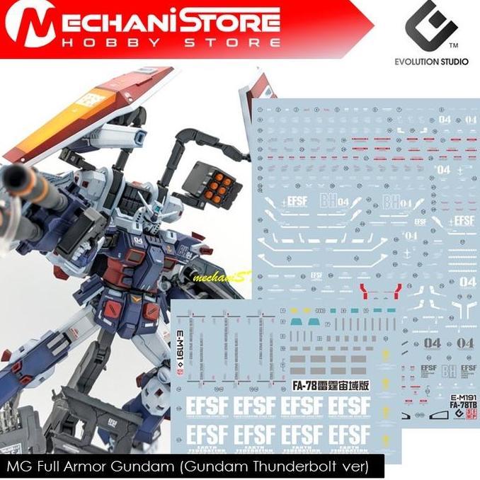 EVO Decal MG - MG191 Full Armor Gundam (Thunderbolt Ver.) Ver.Ka