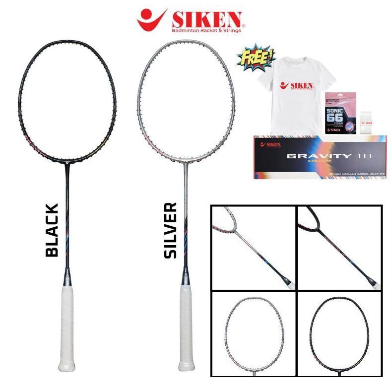 RAKET BADMINTON SIKEN GRAVITY 10 GRAVITY TEN  original full set